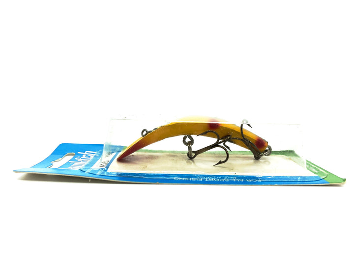 Pre Luhr-Jensen Kwikfish K10, YB Yellow Black Stripe Color New on Card Old Stock