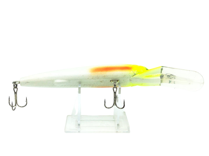 Chattahoochee Bait Co. 7" DD Casting/Trolling Minnow, Green/White/Chartreuse Color