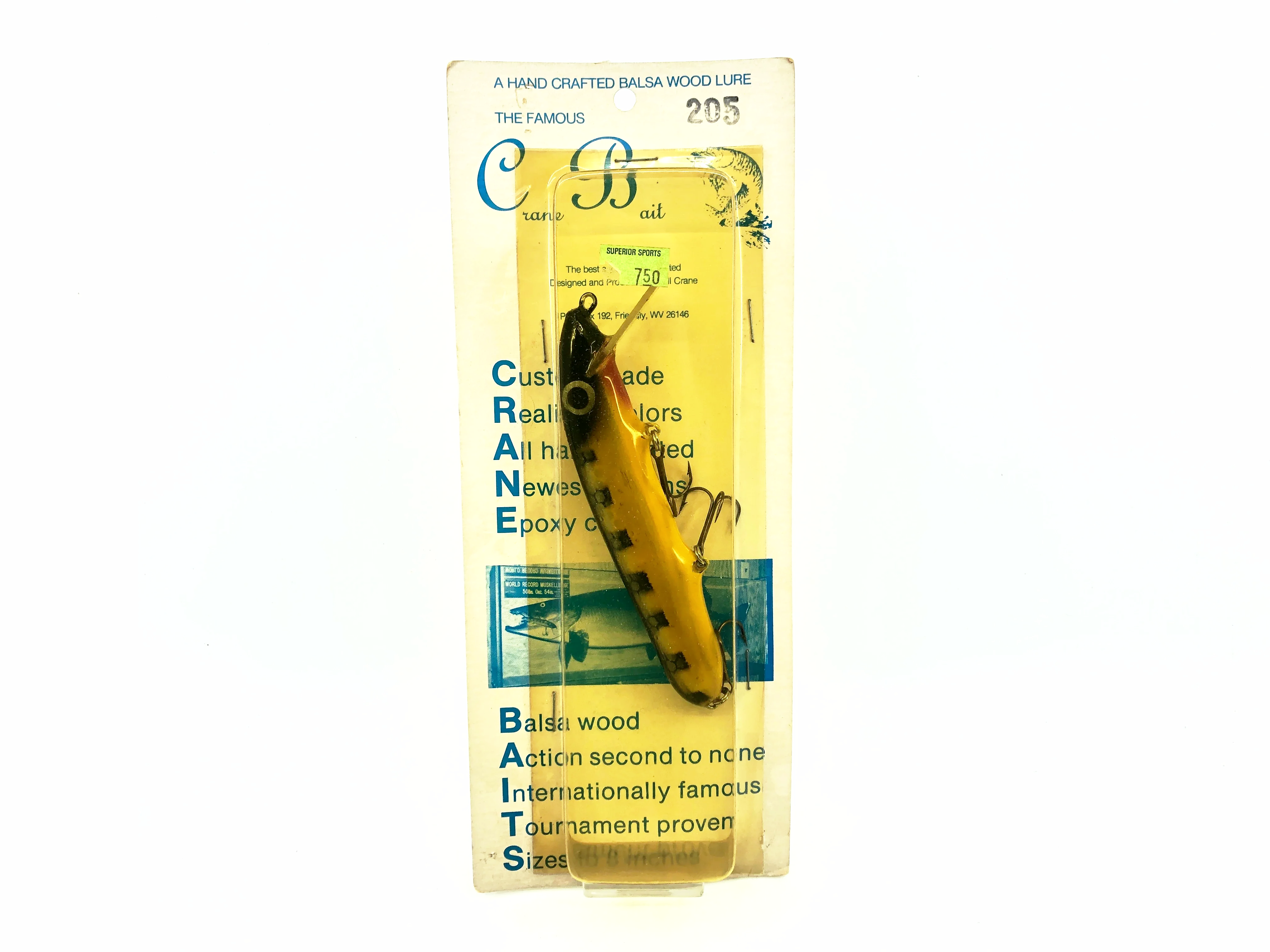 crane fishing lures 205 Musky Lure, Black Perch Color on Card – My Bait Shop, LLC $250 13 Fishing TXZ Size:PCHI-C-761H Shaped like panfish prey Jointed Crankbait