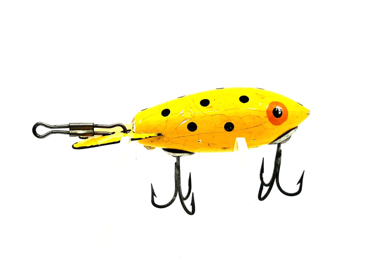 Wooden Bomber 200 Series, #39 Yellow/Black Dots Color