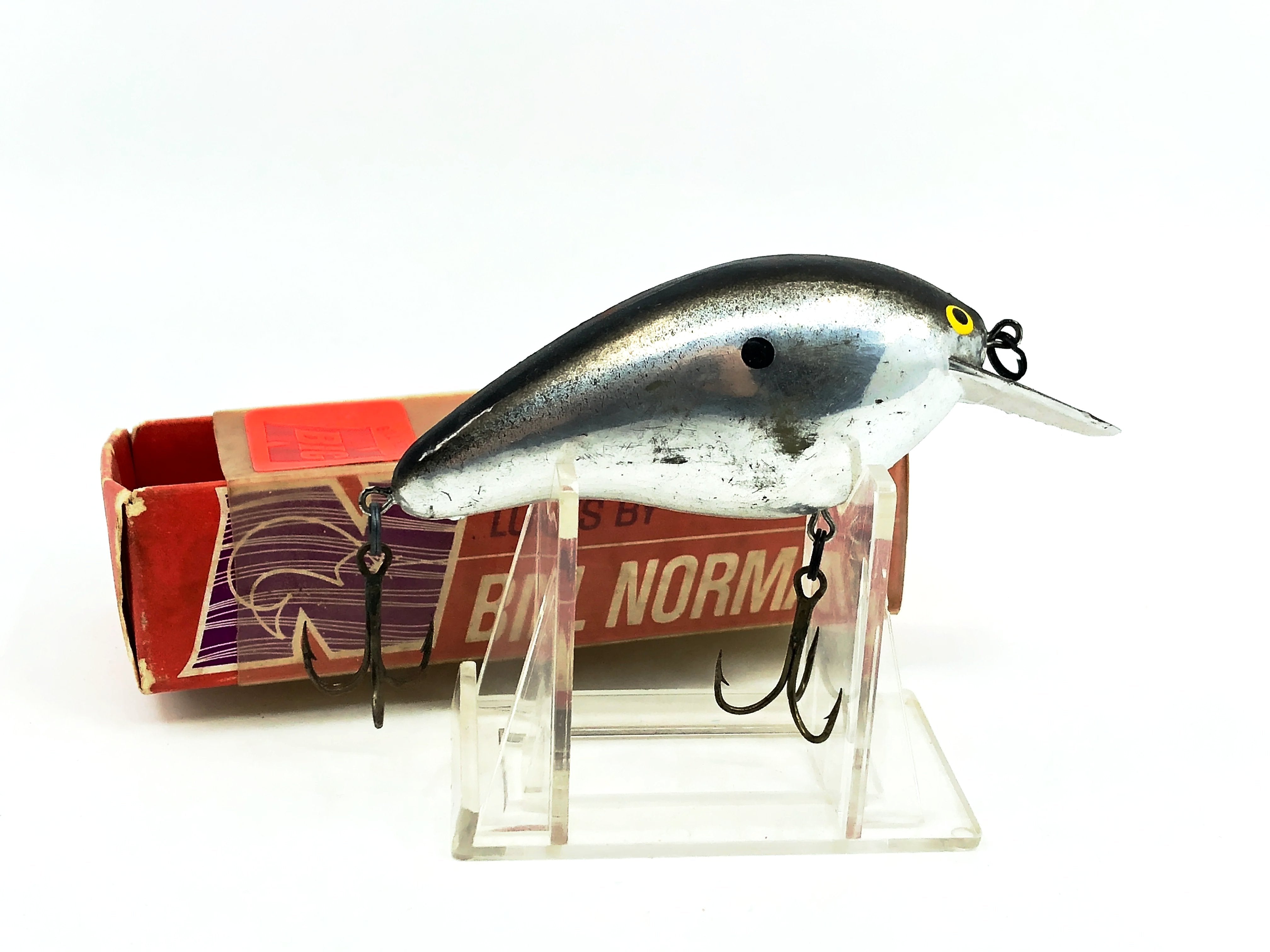 Norman Big N Square Bill, #01 Silver/Black Back Color with Box – My Bait  Shop, LLC