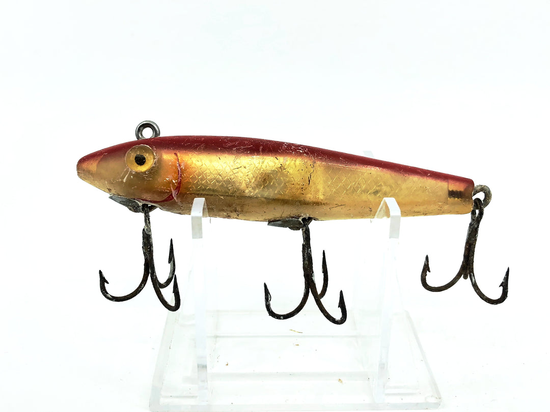 L & S Mirrolure 52M "Sinking Twitchbait", Red/Silver Scale Color