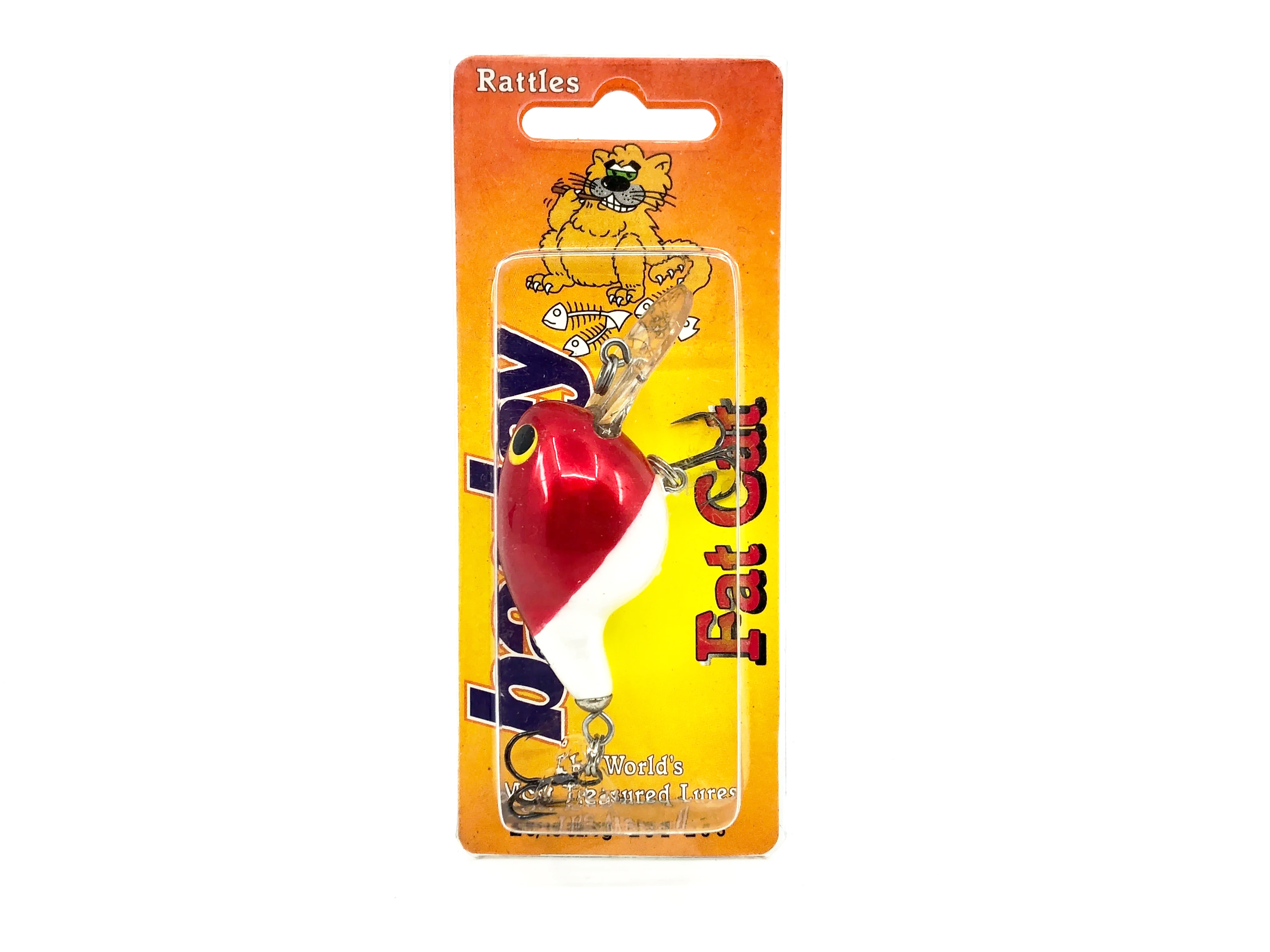 Bagley Fat Cat, Red Head/White Color on Card – My Bait Shop, LLC