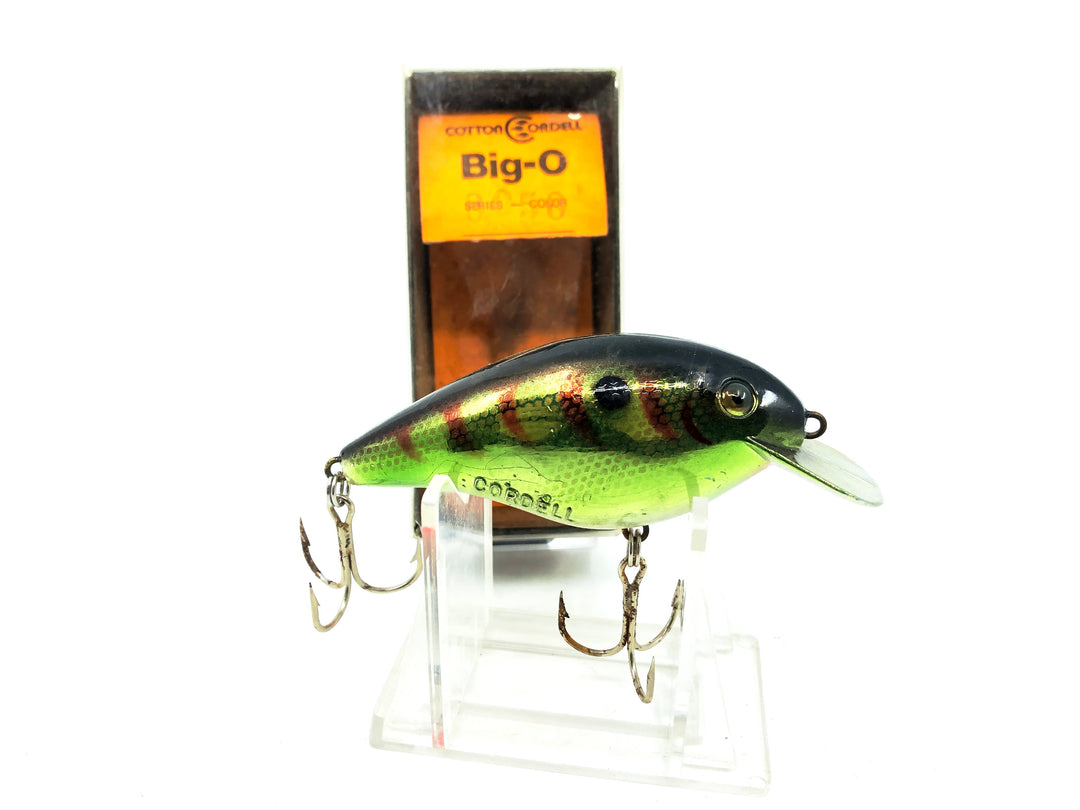 Cotton Cordell 8000 Big-O, #23 Green Perch Color with Box