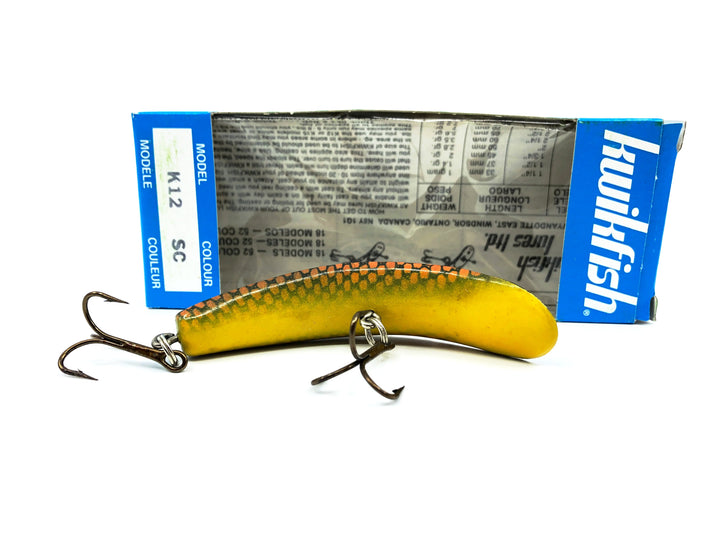 Pre Luhr-Jensen Kwikfish K12, SC Orange/Black Scale Color New in Box Old Stock