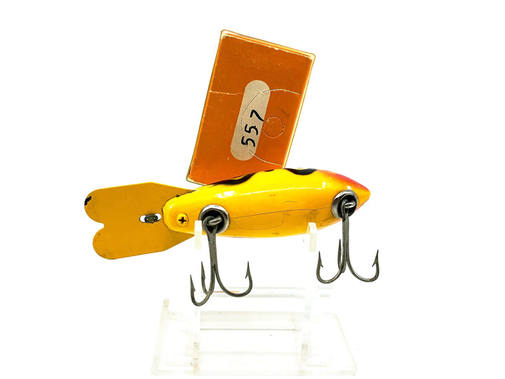 Bomber Wooden 500 Series, #57 Yellow Black Shadow Stripe Color with Box (557)