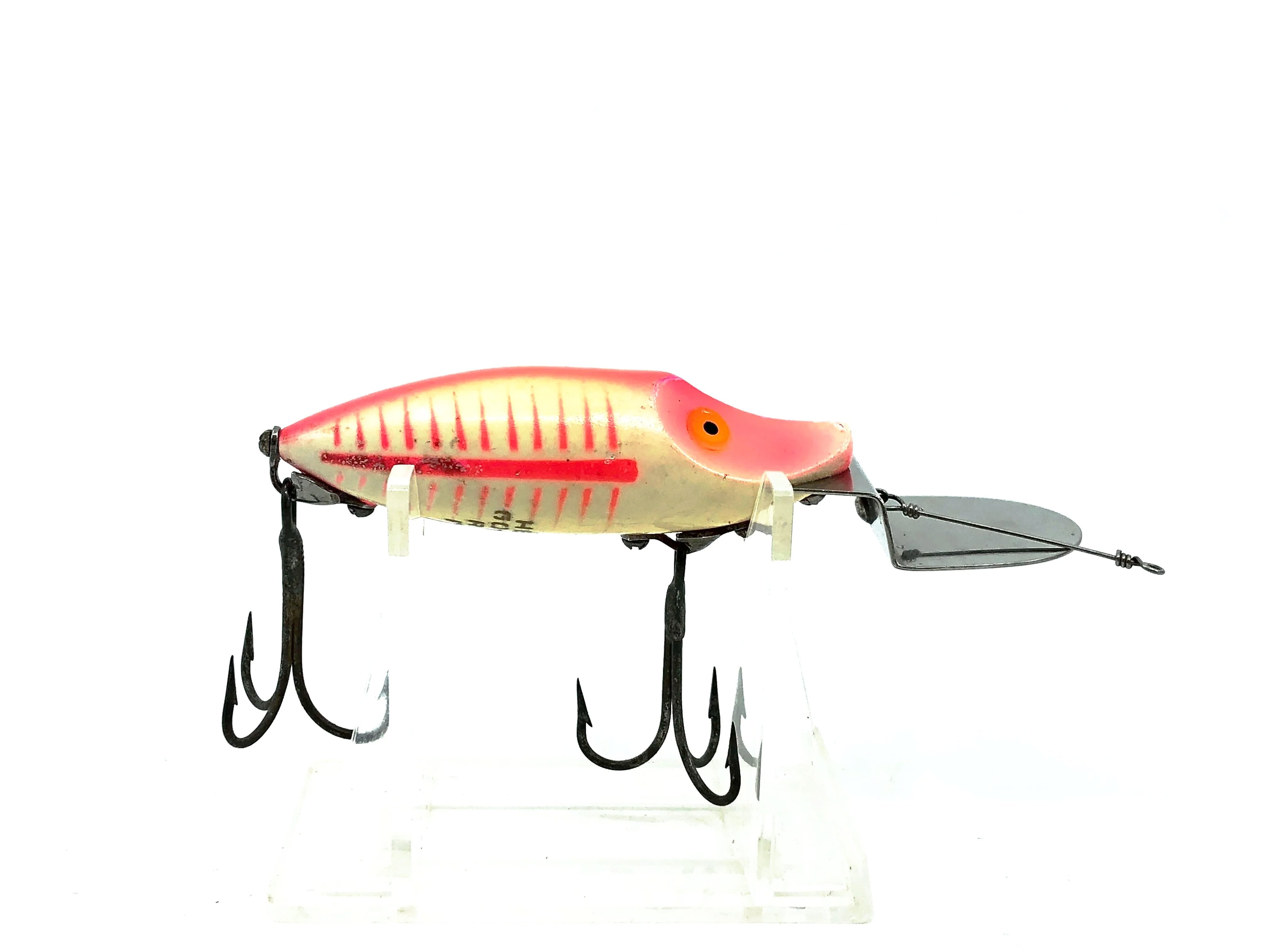 Heddon Go Deeper Midget River Runt D9110-SR-XRW Spook Ray Red White (Pink  Shore) Color