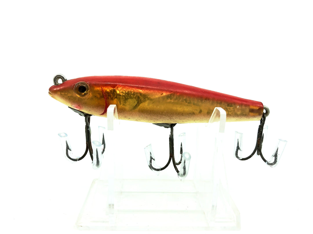 L & S Mirrolure 7M "Floating Twitchbait", Red/Gold Scale Color