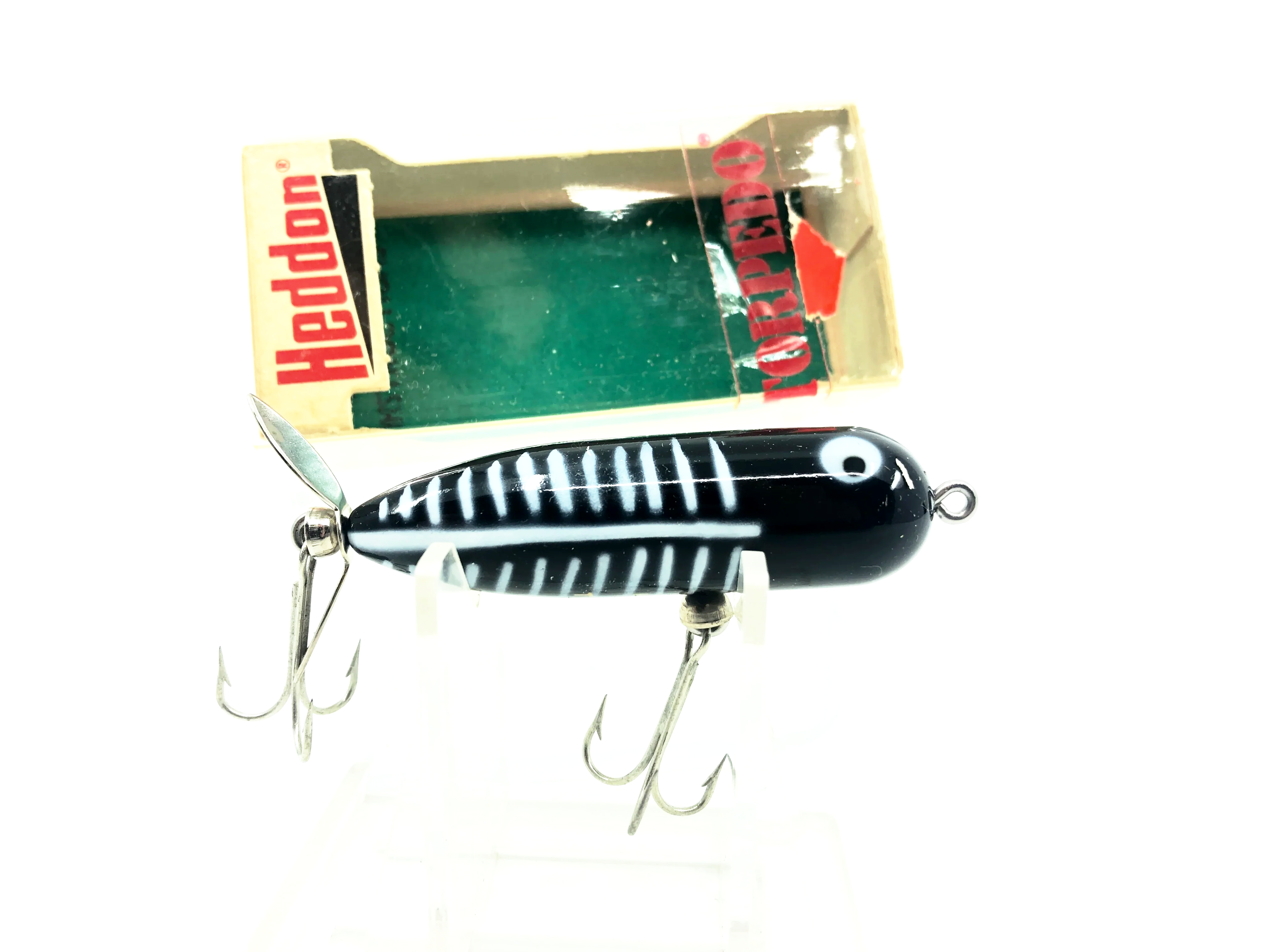 Heddon Baby Torpedo 361, XBW Black Shore Color w/Box  My Bait Shop, LLC