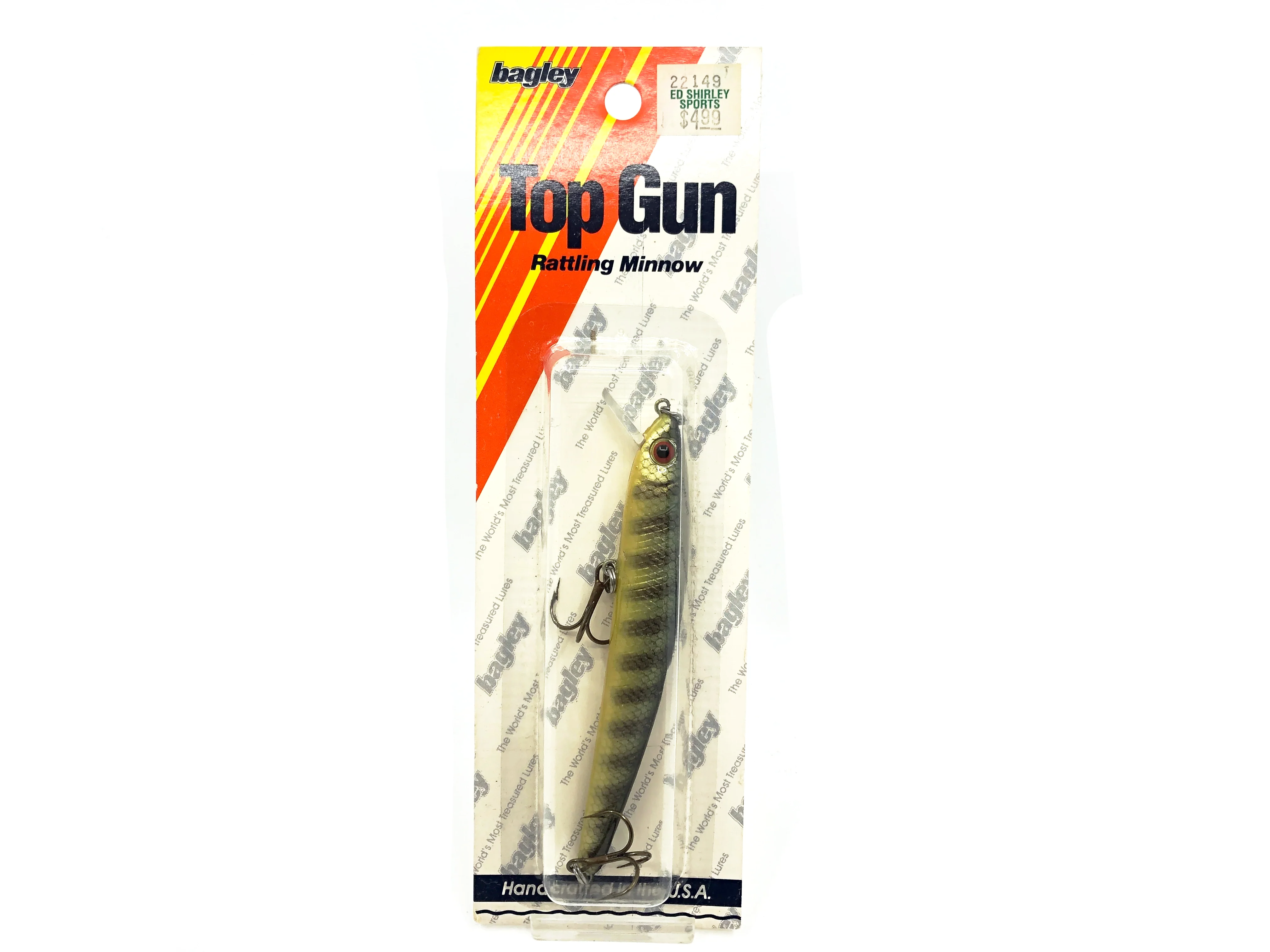 Bagley TG4 Top Gun 4, TG4-PR9 Perch on Chartreuse Color, New on Card