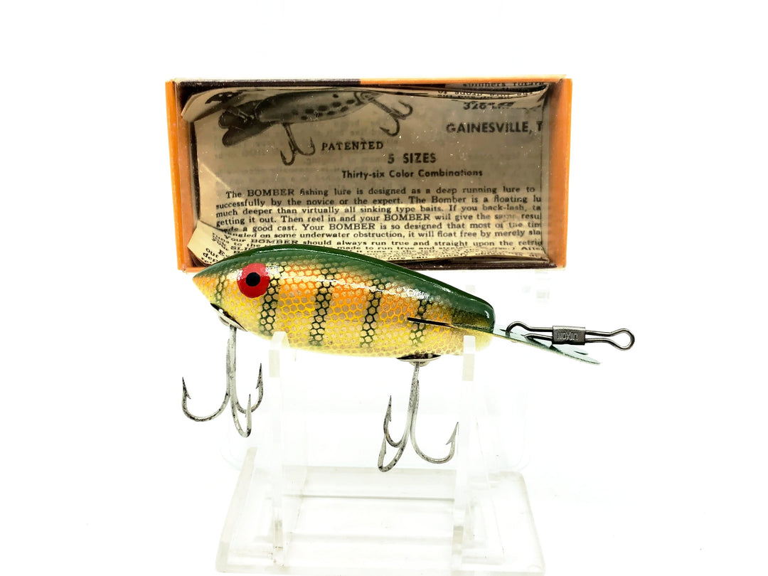 Vintage Wooden Bomber 400 Series 407 Yellow Perch Color with Box