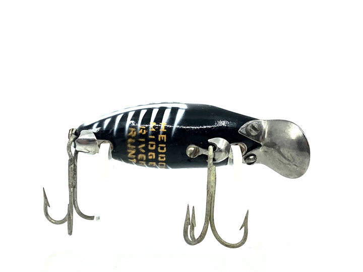 Heddon Midget River Runt Spook 9010, XBW Black Shore Color