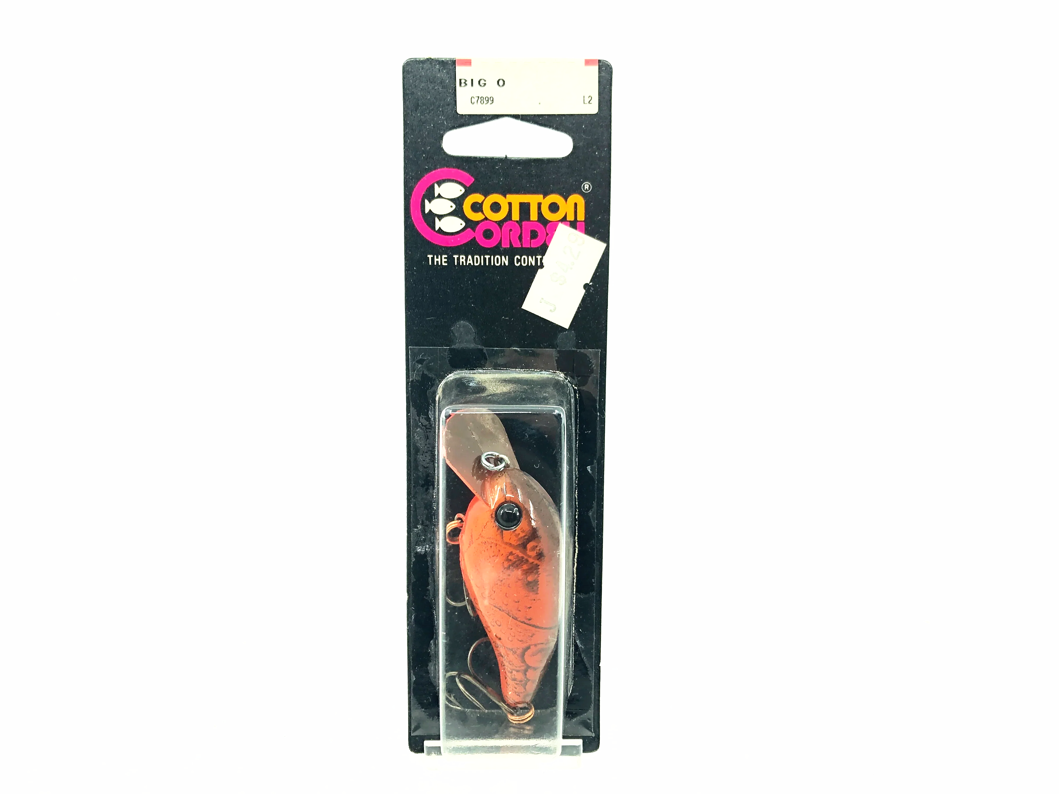 big o fishing lures Cotton Cordell 7800 Big-O, 7899 Natural Crawdad Color on Card – My Bait  Shop, LLC