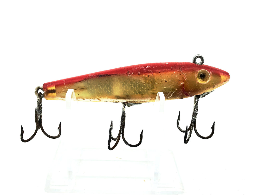 L & S Mirrolure 52M "Sinking Twitchbait", Red/Silver Scale Color