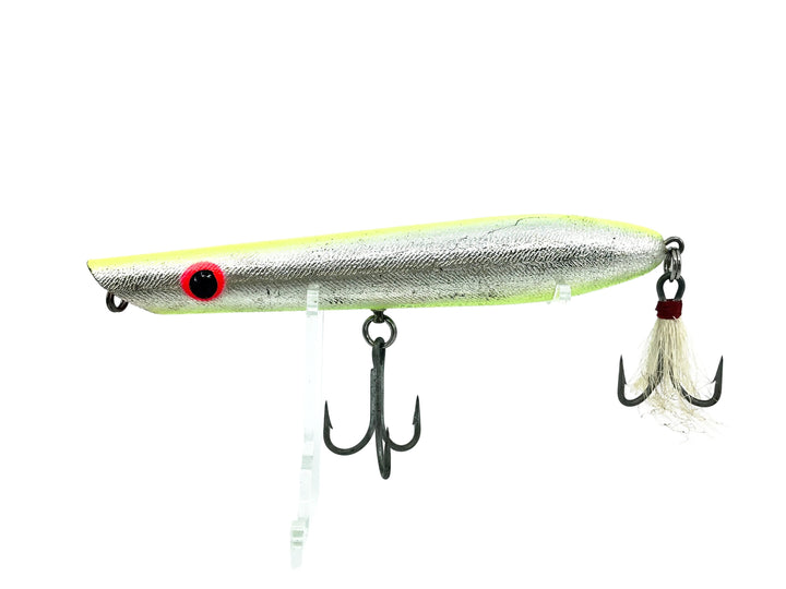 Cotton Cordell Pencil Popper 6700, Chrome/Chartreuse Color