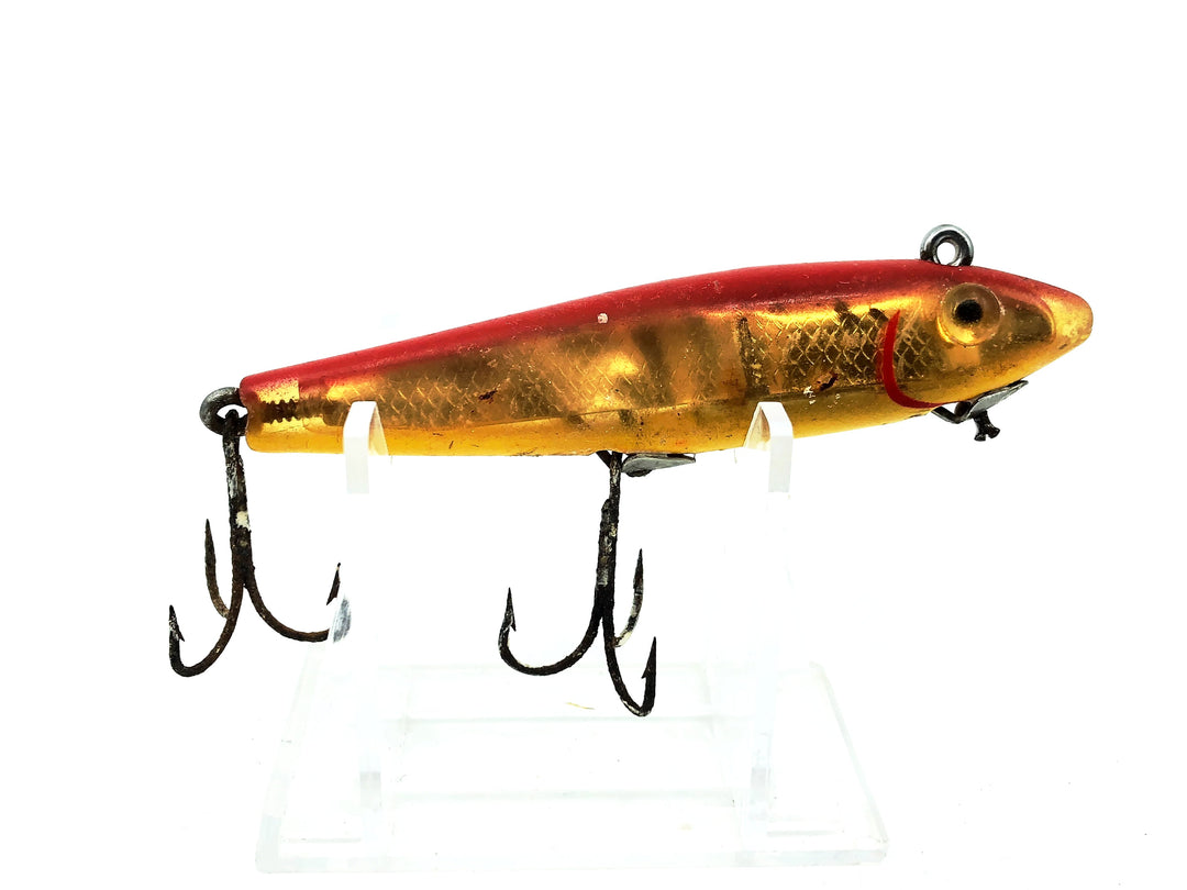 L & S Mirrolure 60M "Sinking Twitchbait", Red/Gold Scale Color.
