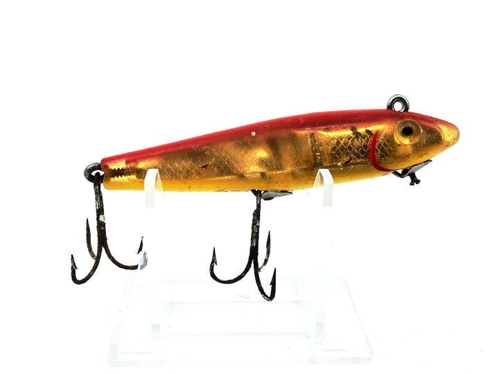 L & S Mirrolure 60M "Sinking Twitchbait", Red/Gold Scale Color.