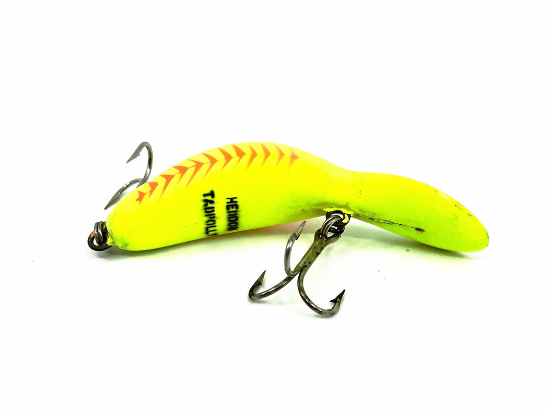 Heddon Tadpolly, YFO Yellow Fluorescent Red Ribs/Black Back Color