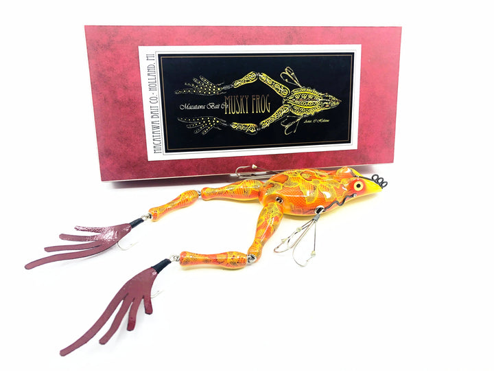 Macatawa Bait Co. Musky Frog Green/Gold/Black Scale Color w/Box
