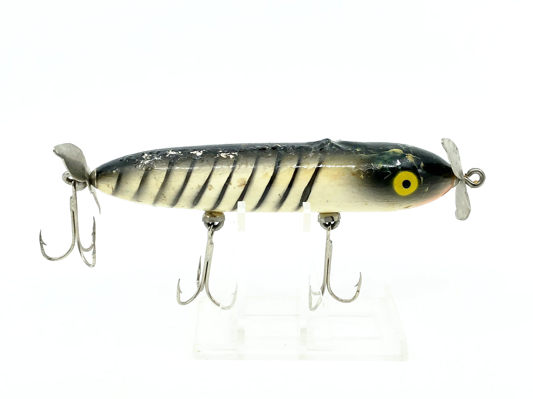 Ol' Ben's Bass Snatcher, White/Black Ribs Color