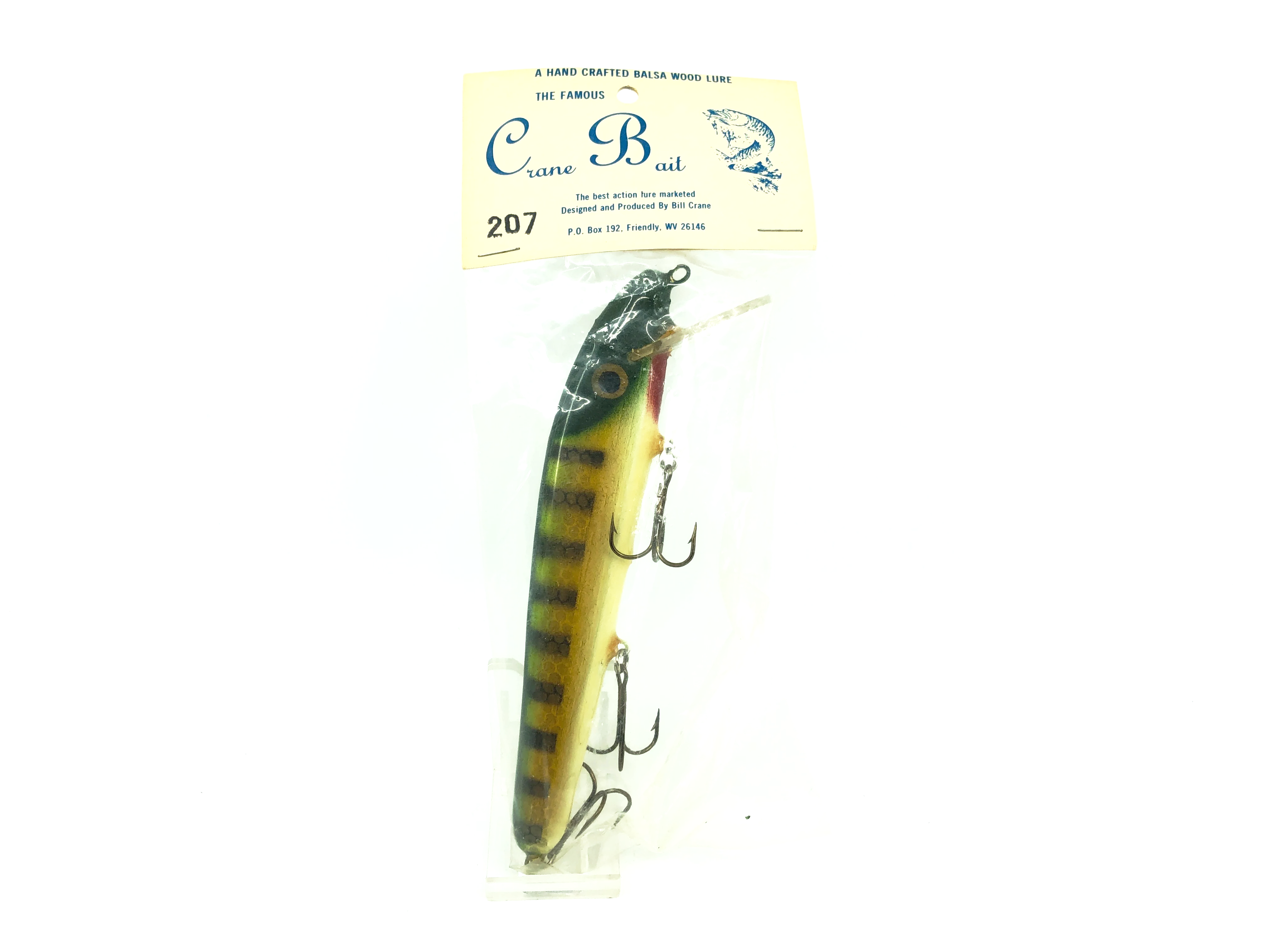 Crane 207 Musky Lure, Green Perch Color New in Bag – My Bait Shop, LLC