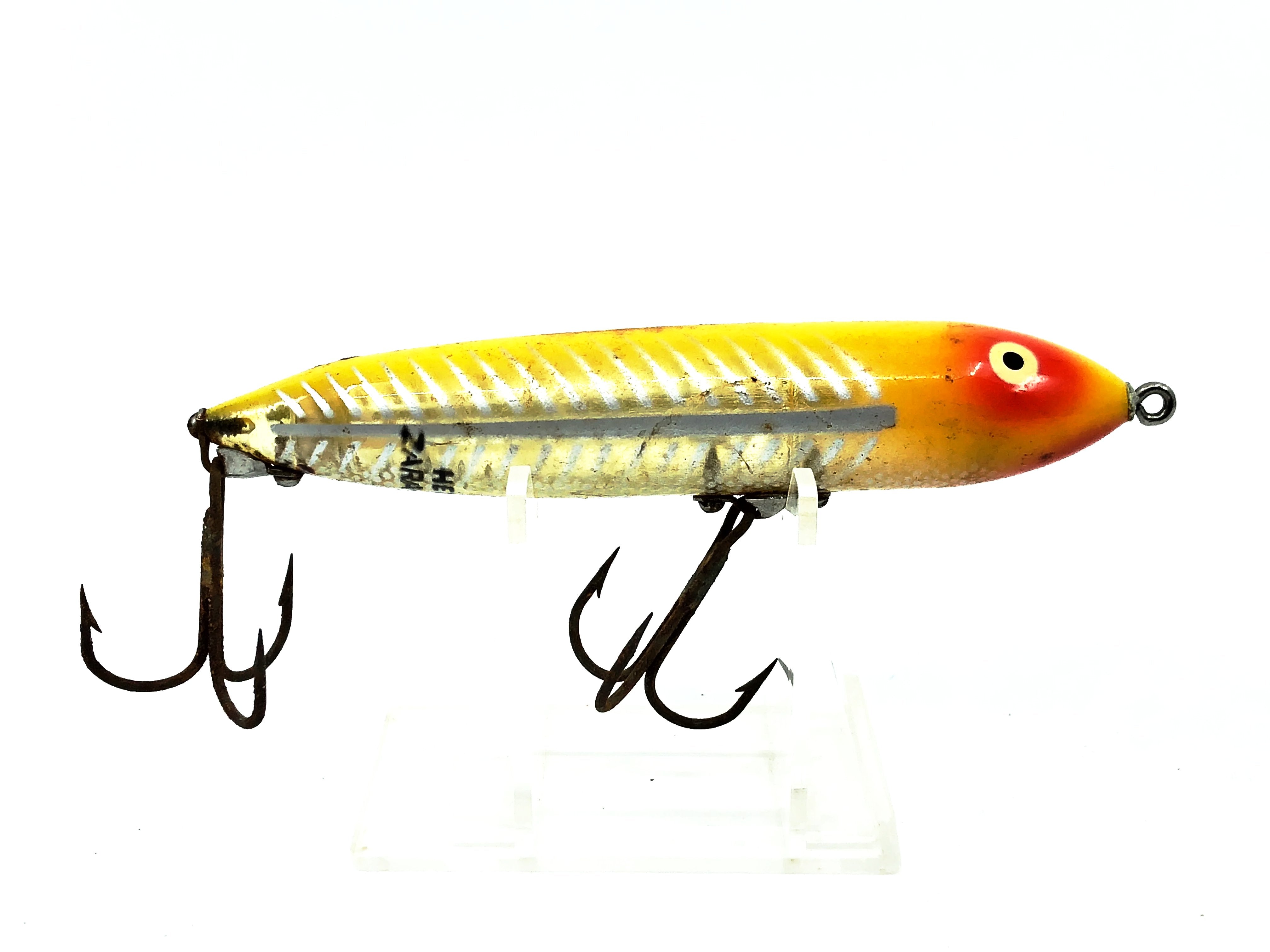 Heddon Original Zara Spook, XRY Yellow Shore Color-Nose Line Tie
