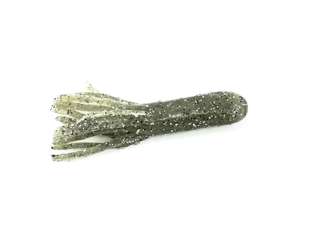 Get Bit X Viper Tackle Finesse Soft Tube Bait 2 1/2", Silver Gold Smoker Fin Color