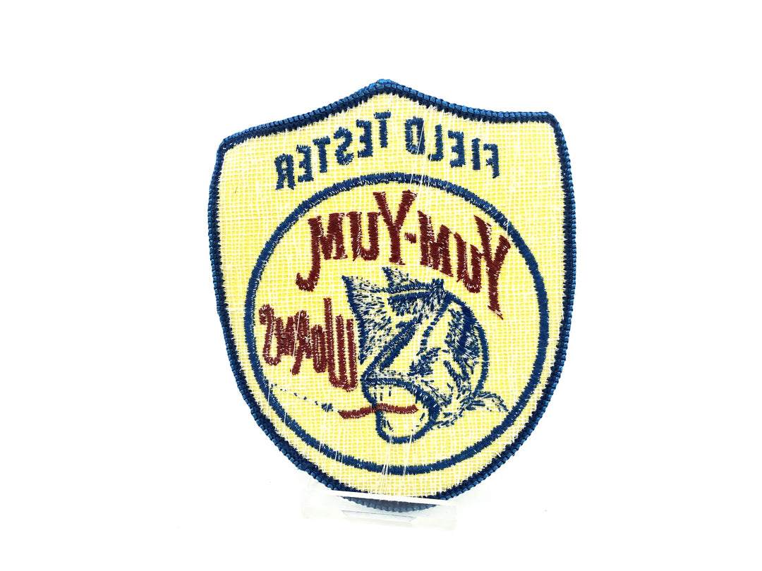 Yum-Yum Worms Vintage Field Tester Fishing Patch