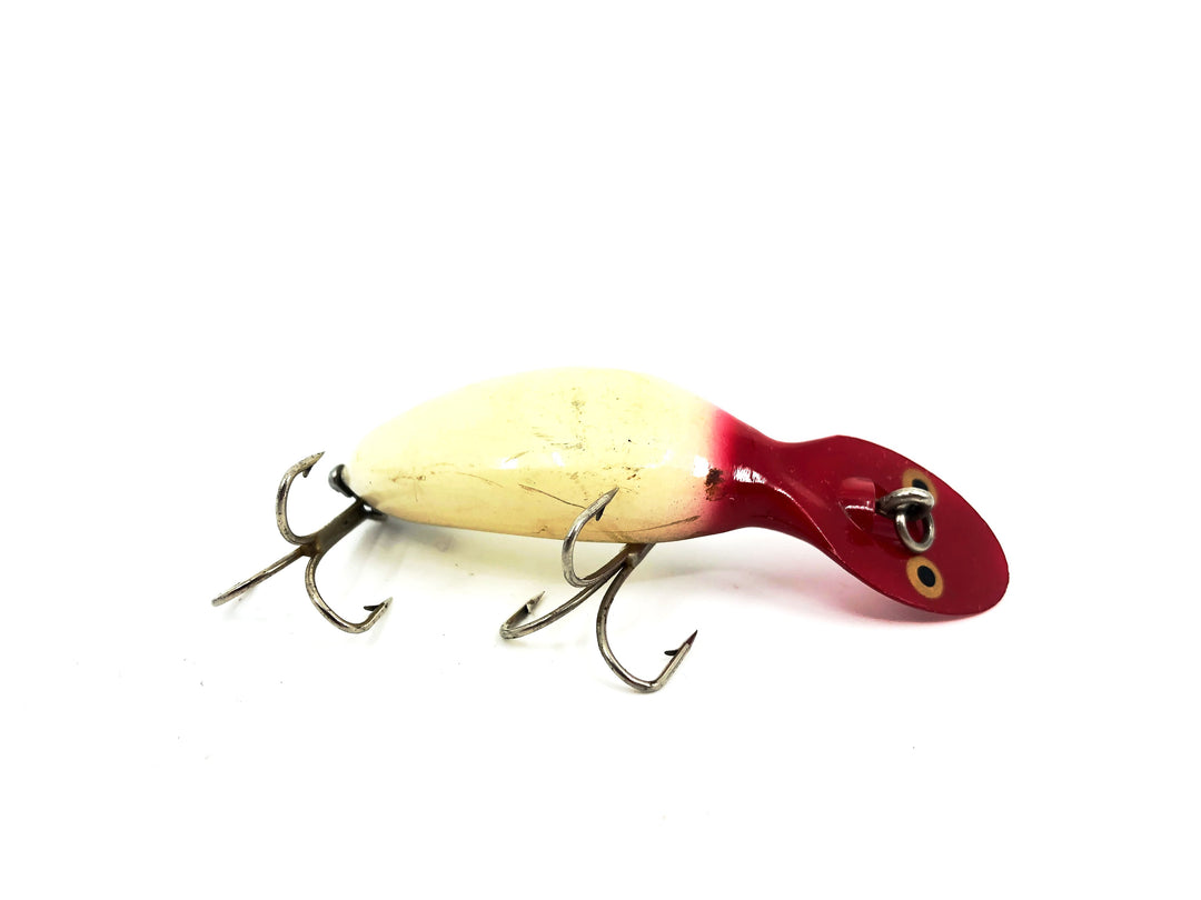 Heddon Tadpolly, WH White/Red Head Color