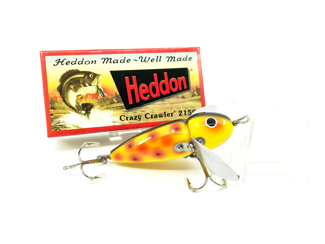 Heddon Musky Crazy Crawler 2150 SO Spotted Orange Color New with Box