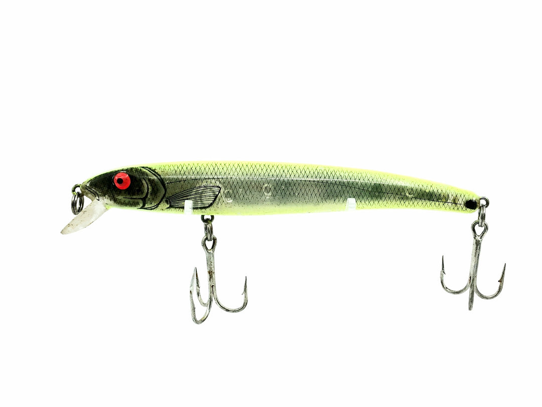 Bomber Magnum Long a 17A, XSICH Silver Flash/Chartreuse Back & Belly Color
