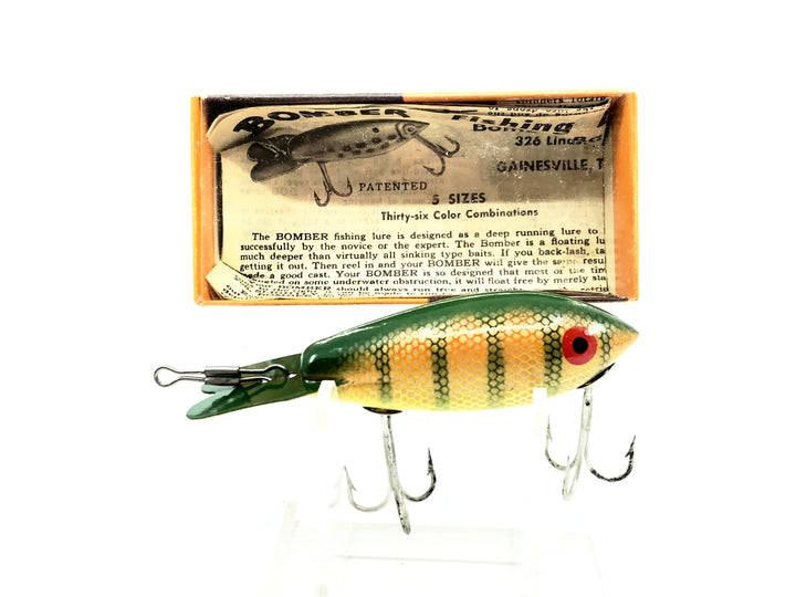 Vintage Wooden Bomber 400 Series 407 Yellow Perch Color with Box