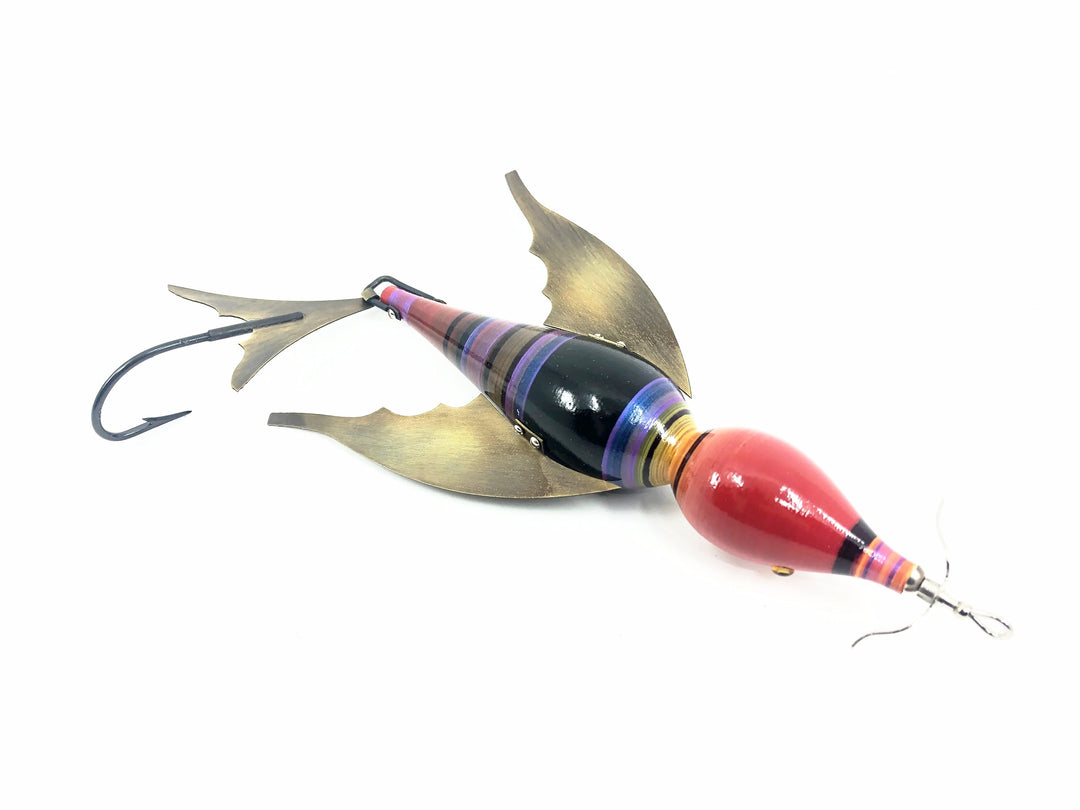 Macatawa Bait Co. Musky Bird, Red/Yellow/Black/Blue Color w/Box