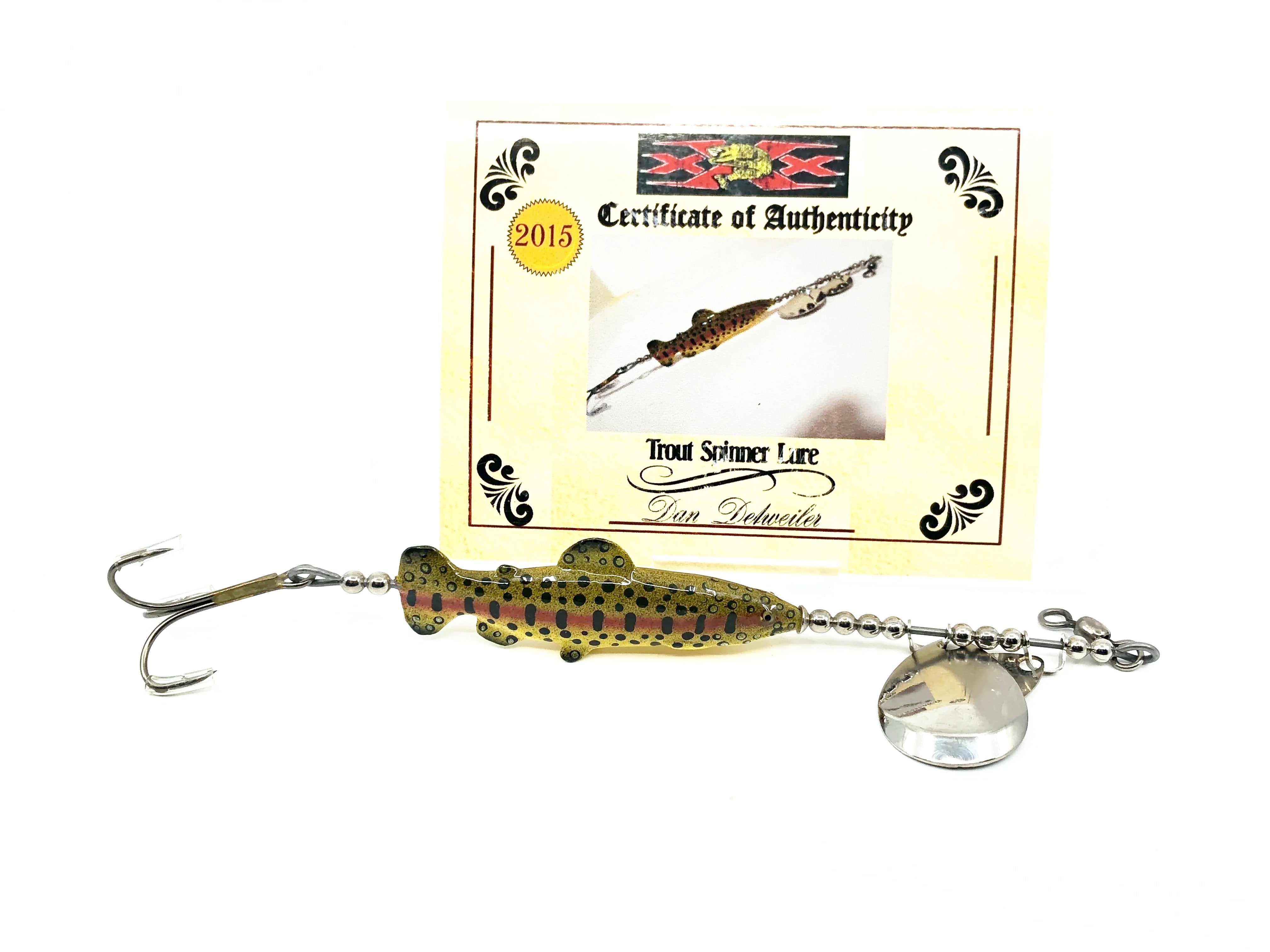 dan lure fishing Musky Dan (XXX Lures) Trout Spinner Lure w/COA