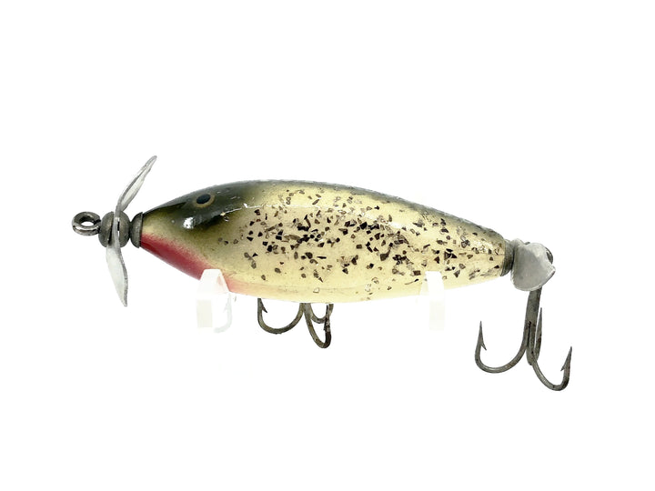 Creek Chub 9500 Spinning Injured Minnow, Silver Flash Color 9518 - Wooden