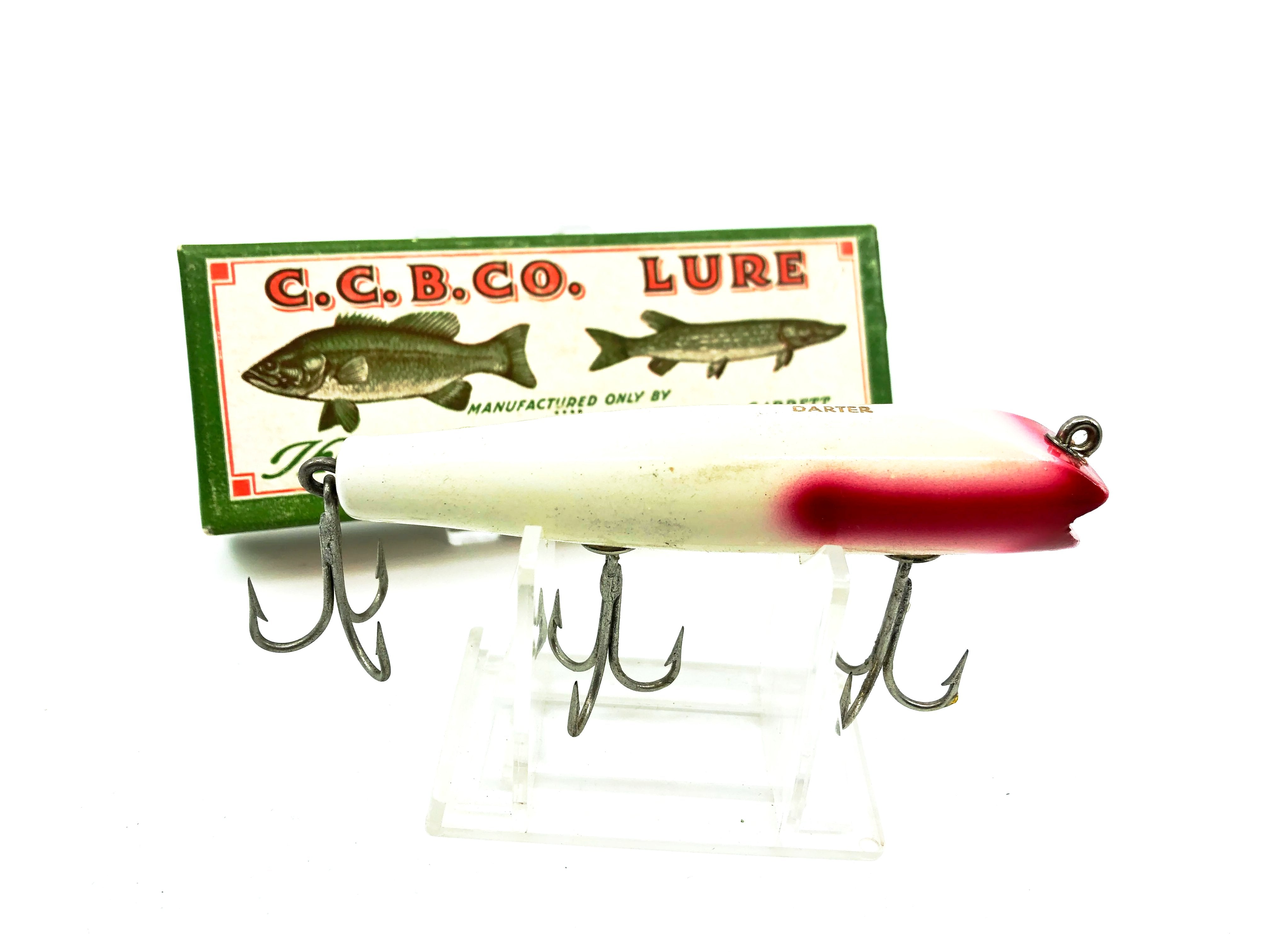 creek chub darter fishing lure Creek Chub Darter 2002 White and Red Color with Box – My Bait Shop, LLC