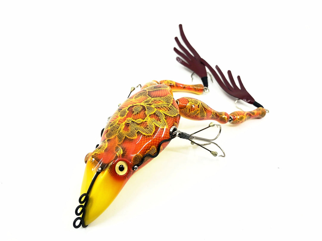 Macatawa Bait Co. Musky Frog Green/Gold/Black Scale Color w/Box
