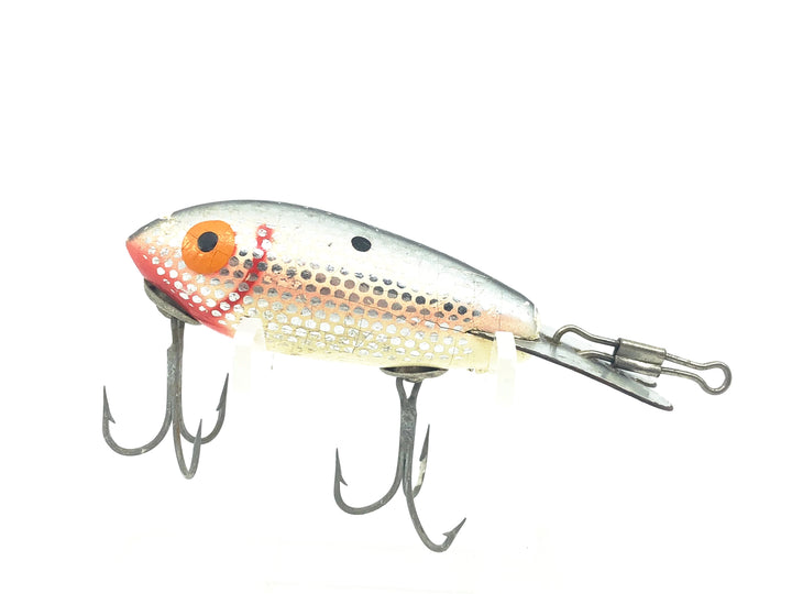 Wooden Bomber 300 Series, #80 Metachrome/Silver Back Shad Color