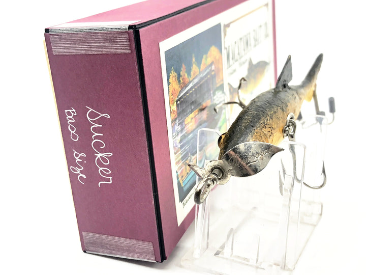 Macatawa Bait Co. Bass Size Sucker Lure with Box- Signed, Heddon Hardware