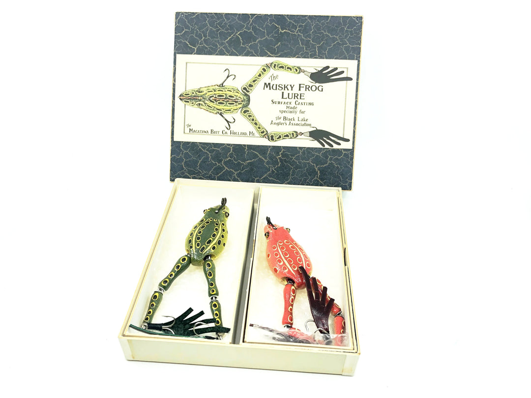 Macatawa Bait Co. Musky Frog, Mini Frog Combo Set w/Box 1st Bass Size!!!