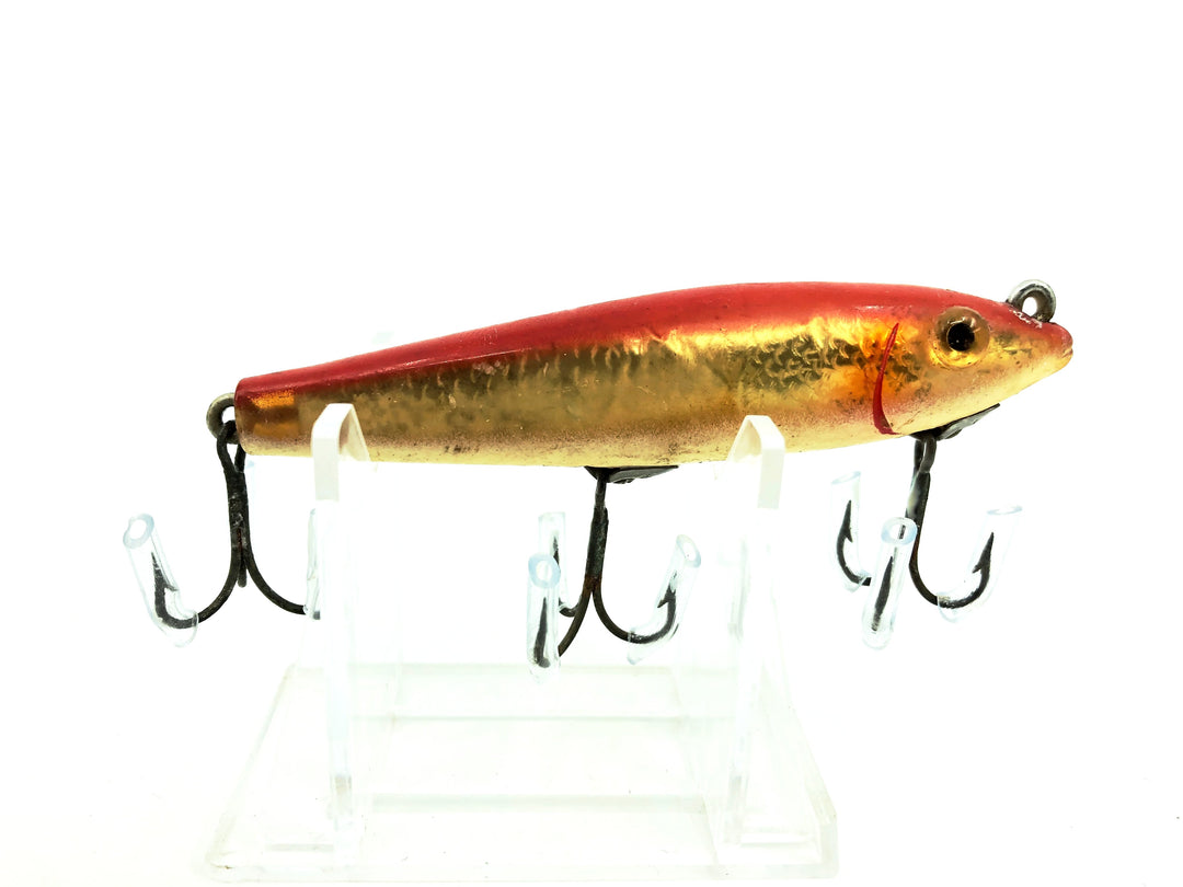 L & S Mirrolure 7M "Floating Twitchbait", Red/Gold Scale Color