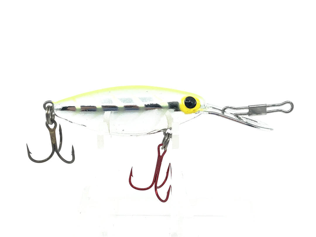 Storm Thin Fin Hot 'N Tot, H Series, Met Silver/Chartreuse Herring Bone Color