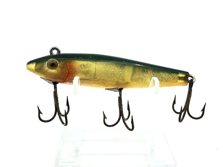 L & S Mirrolure 52M "Sinking Twitchbait", Green/Silver Scale Color