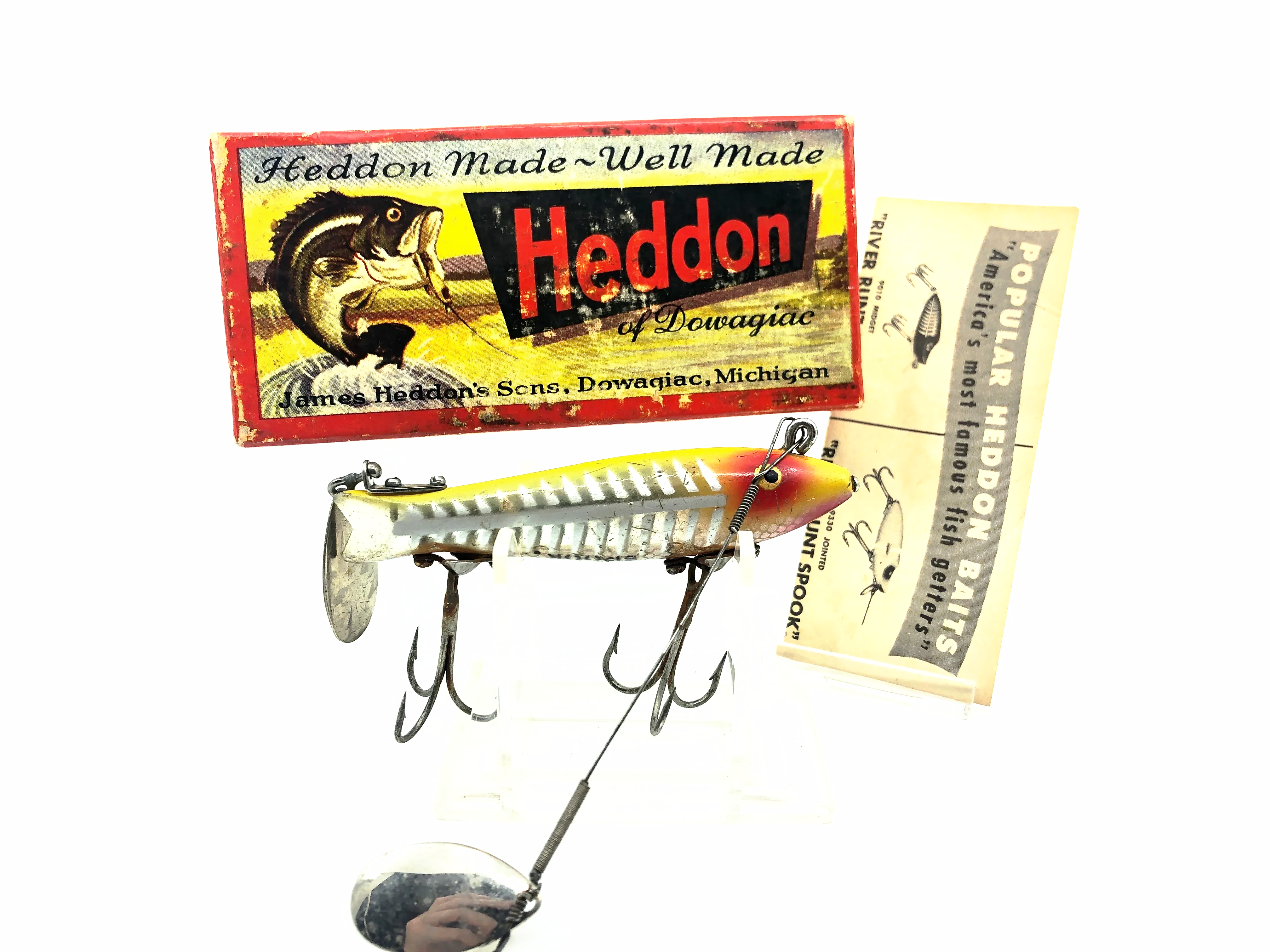 ヘドン　DOWAGIAC SPOOK Heddon Dowagiac Spook 9100, XRY Yellow Shore Color w/Box – My Bait