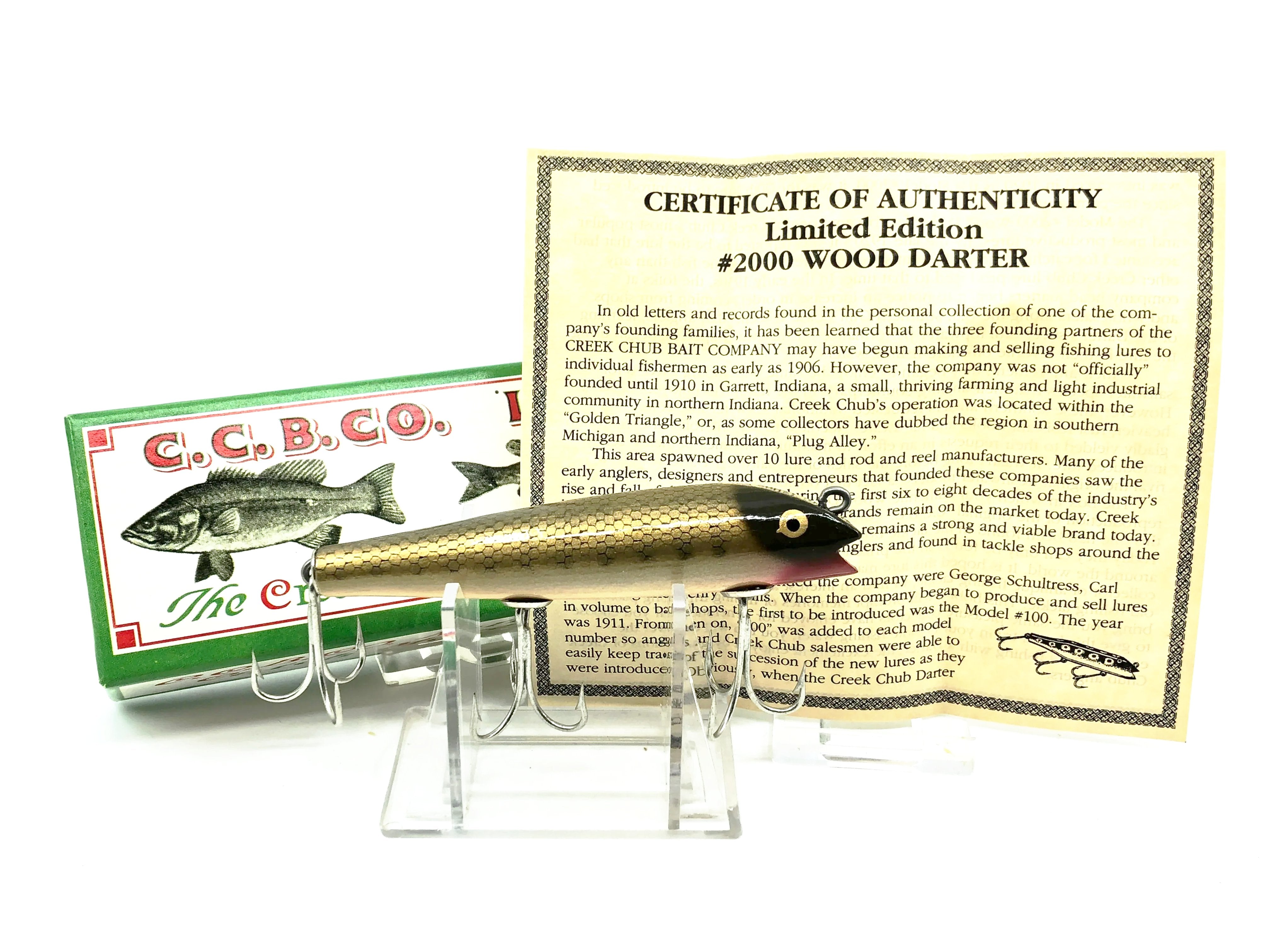 Creek Chub Wood Darter Limited Edition New in Box 2000W-PI – My Bait Shop, LLC Creek Chub Wood Darter Limited Edition New in Box 2000W-PI – My Bait Shop, LLC
