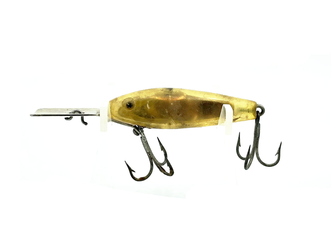 L & S Mirrolure 2M Sinker, Amber/Silver Flasher Color