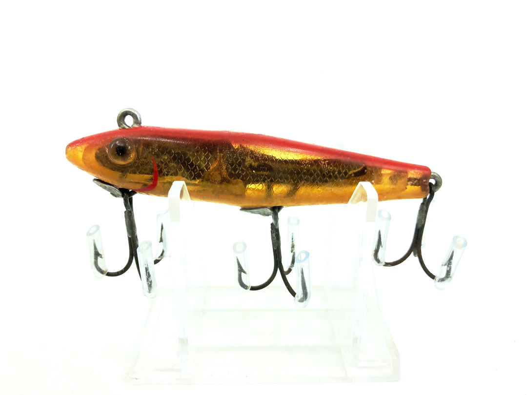 L & S Mirrolure 52M "Sinking Twitchbait", Red/Gold Scale Color