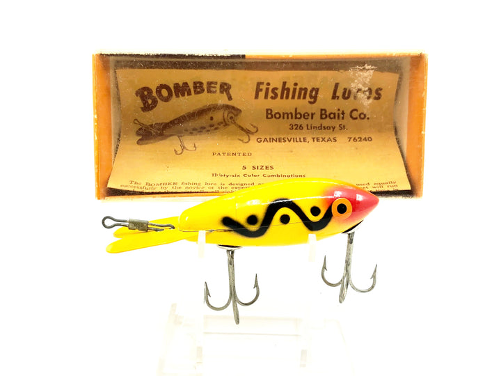 Bomber Wooden 500 Series, #57 Yellow Black Shadow Stripe Color with Box (557)