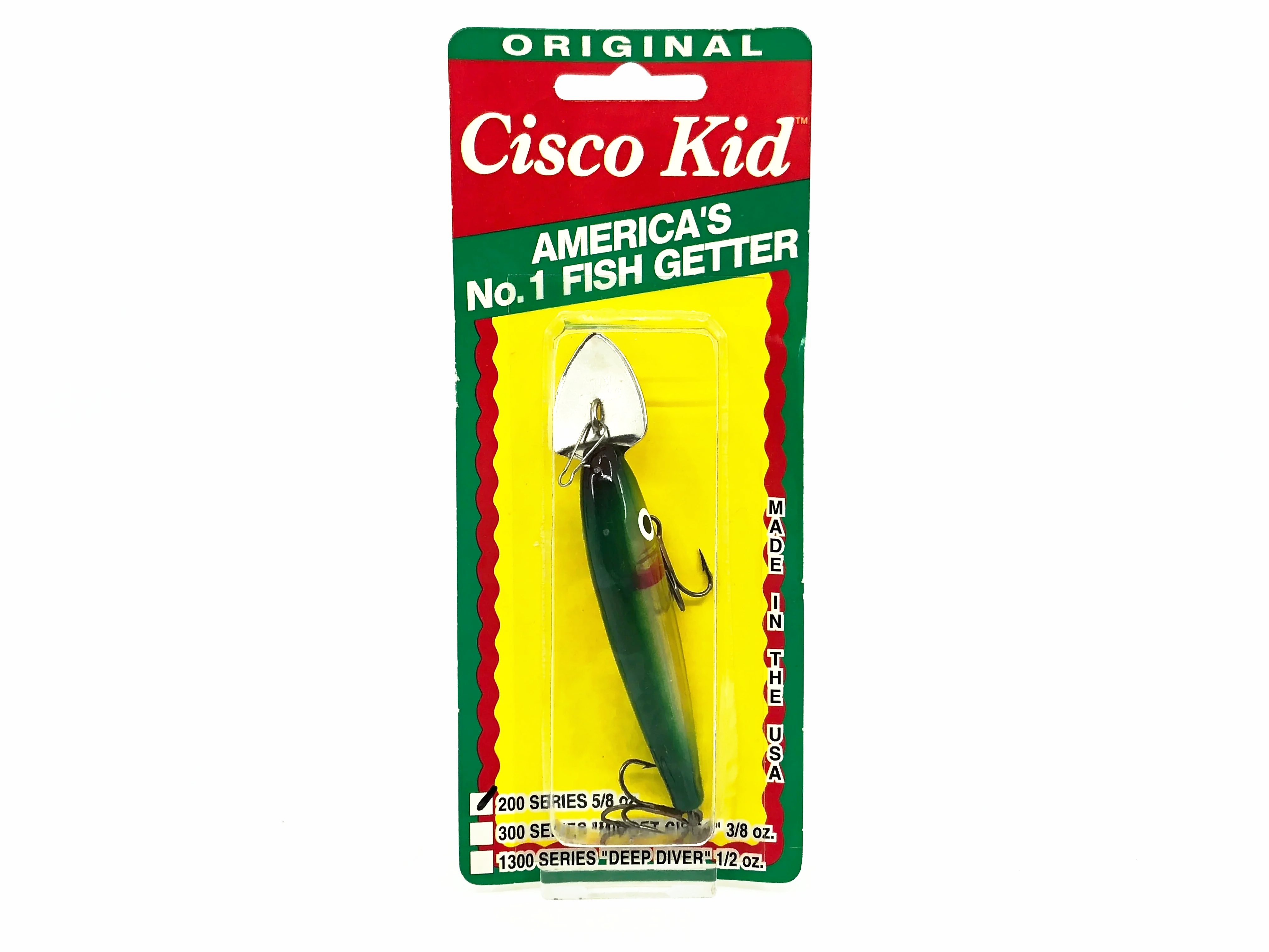 cisco kid 2 & 2 1 8 fishing lure Cisco Kid 200 Series, #19 Green Gold Color on Card – My Bait Shop, LLC