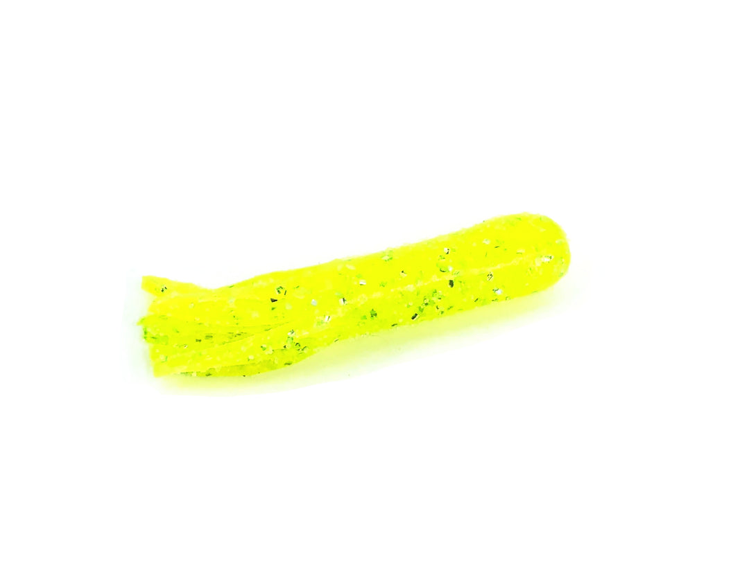 Get Bit X Viper Tackle Finesse Soft Tube Bait 2 1/2", Chartreuse Fin Color